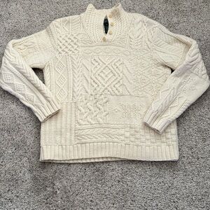 Vintage Lauren Ralph Lauren Textured Cream Sweater
